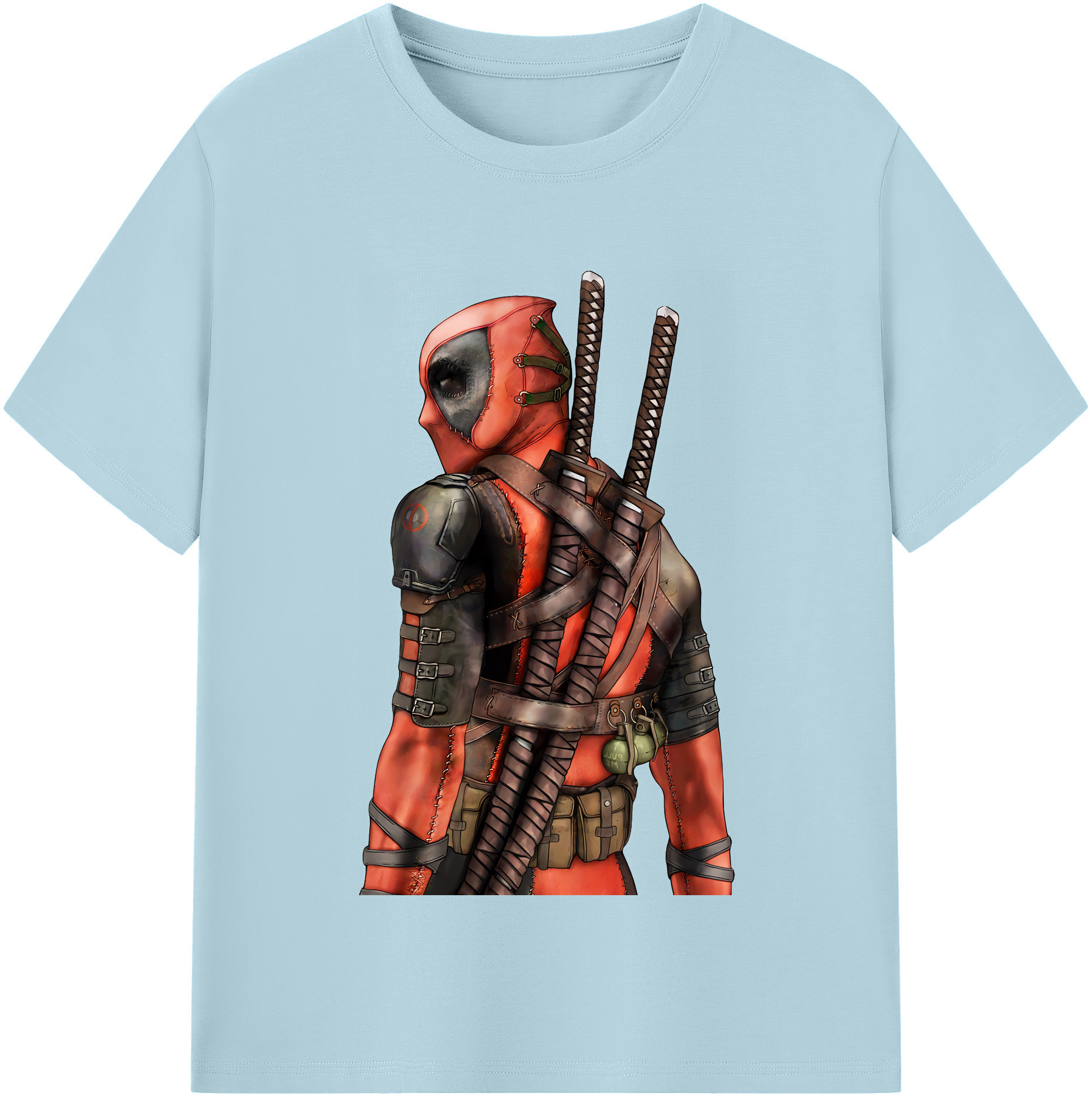 （画像用） Deadpool デッドプール 綿100％半袖Tシャツ（フロントプリント）